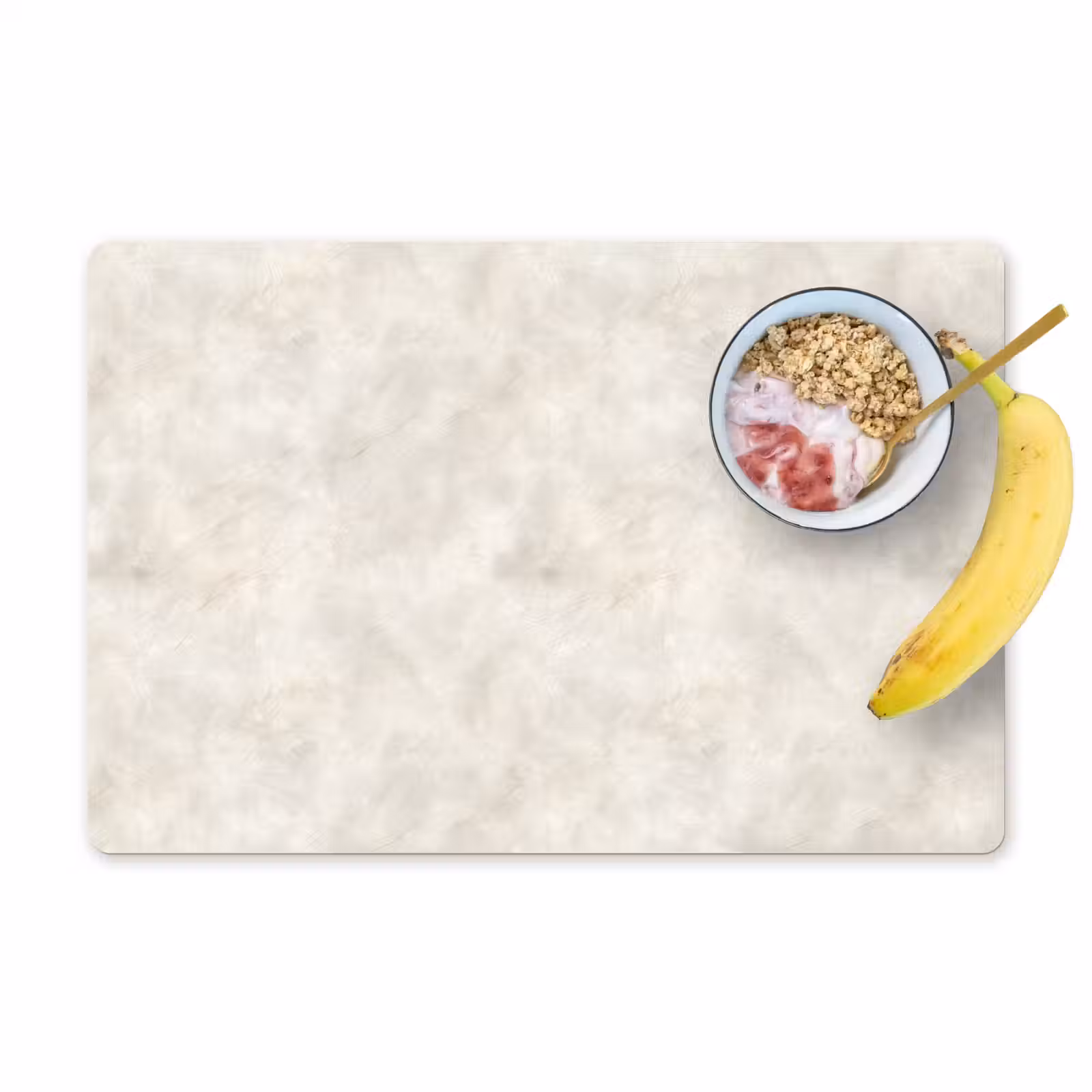 Placemat - 6 stuks - Crèmebeige - Marmer - Aders — 1