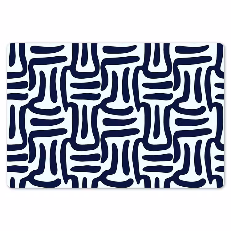 Placemat - 6 stuks - Abstract - Modern - Blauw — 7
