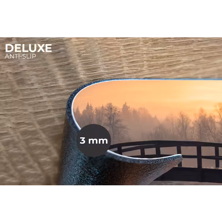 Placemat - 6 stuks - Brug - Mist - Bomen - Water — 4