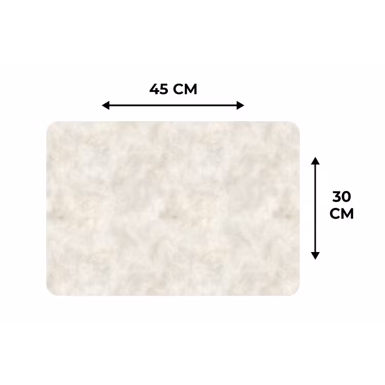 Placemat - 6 stuks - Crèmebeige - Marmer - Aders — 3