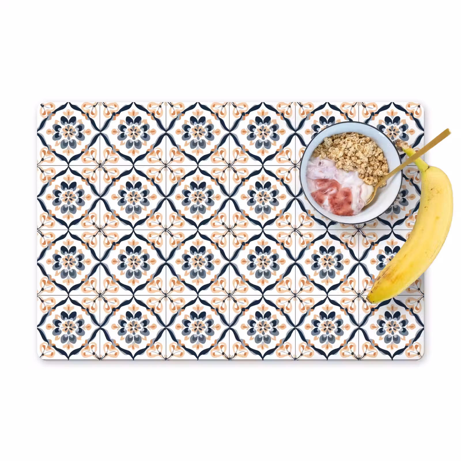Placemat - 6 stuks - Bladvorm - Patroon - Kleurrijk — 1