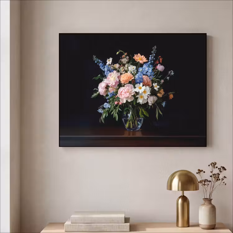 Art Frame - Pastel - Bloemen - Glazen - Vaas — 3