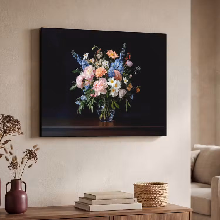 Art Frame - Pastel - Bloemen - Glazen - Vaas — 4