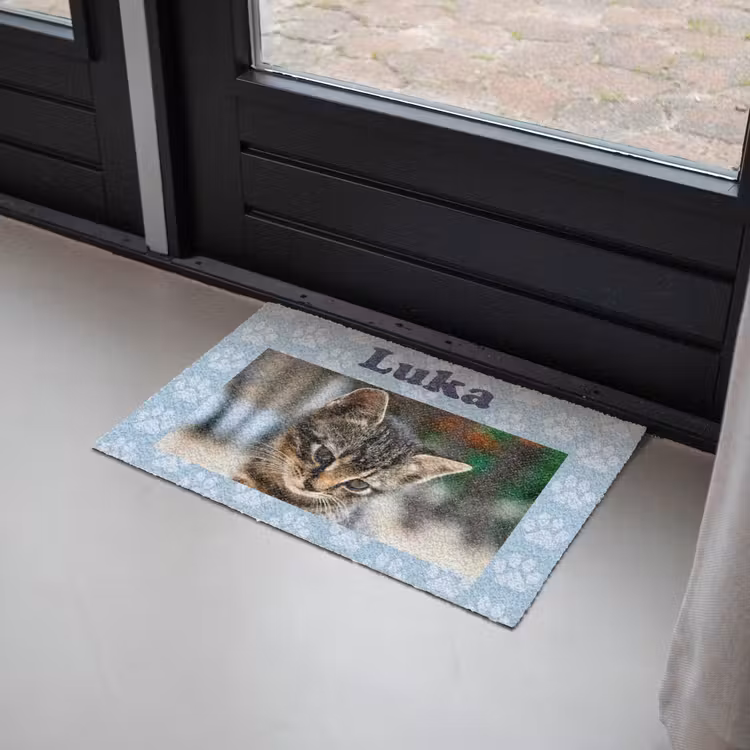 Personaliseerbare deurmat - Pootjes - Achtergrond — 2