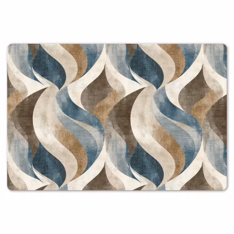 Placemat - 6 stuks - Abstract - Golven - Kleurrijk — 7