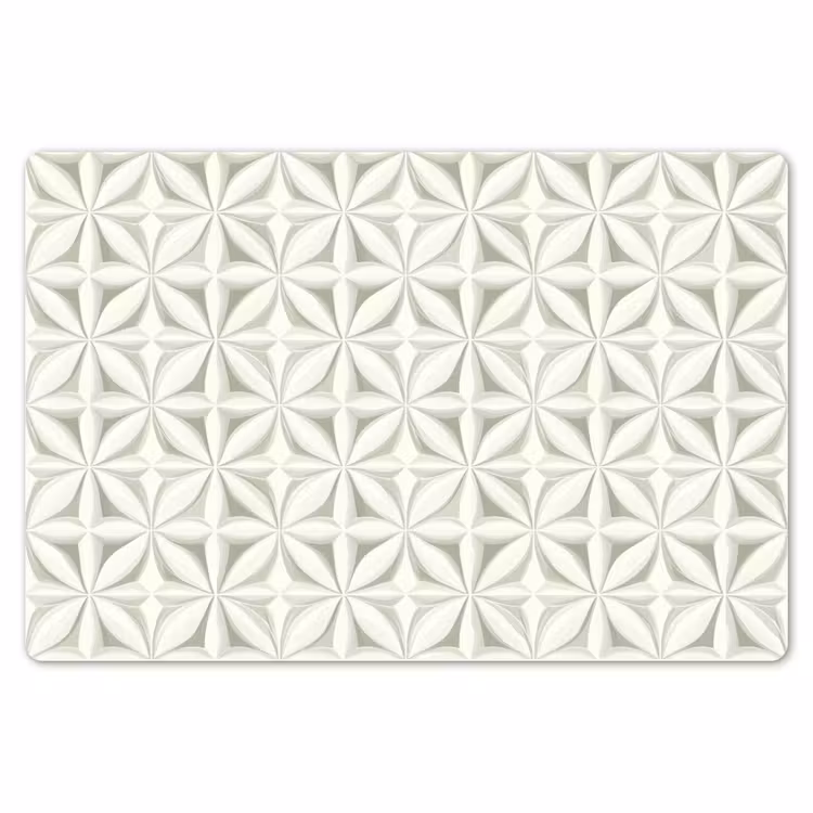 Placemat - 6 stuks - Abstract - Structuur - Grijs - Wit — 7
