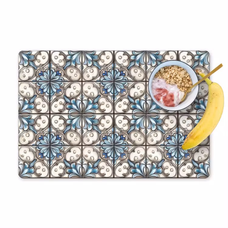 Placemat - 6 stuks - Barok - Tegel - Kleurrijk — 1