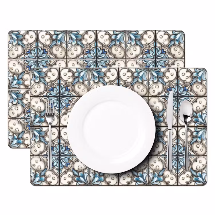Placemat - 6 stuks - Barok - Tegel - Kleurrijk — 2