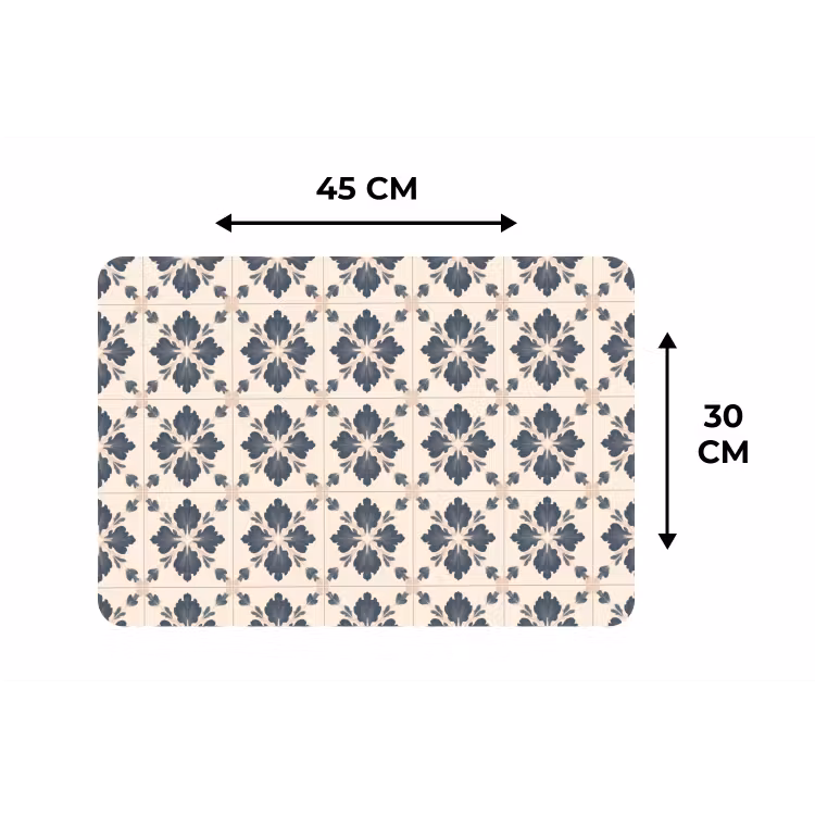 Placemat - 6 stuks - Bladvorm - Klassiek - Kleurrijk — 3