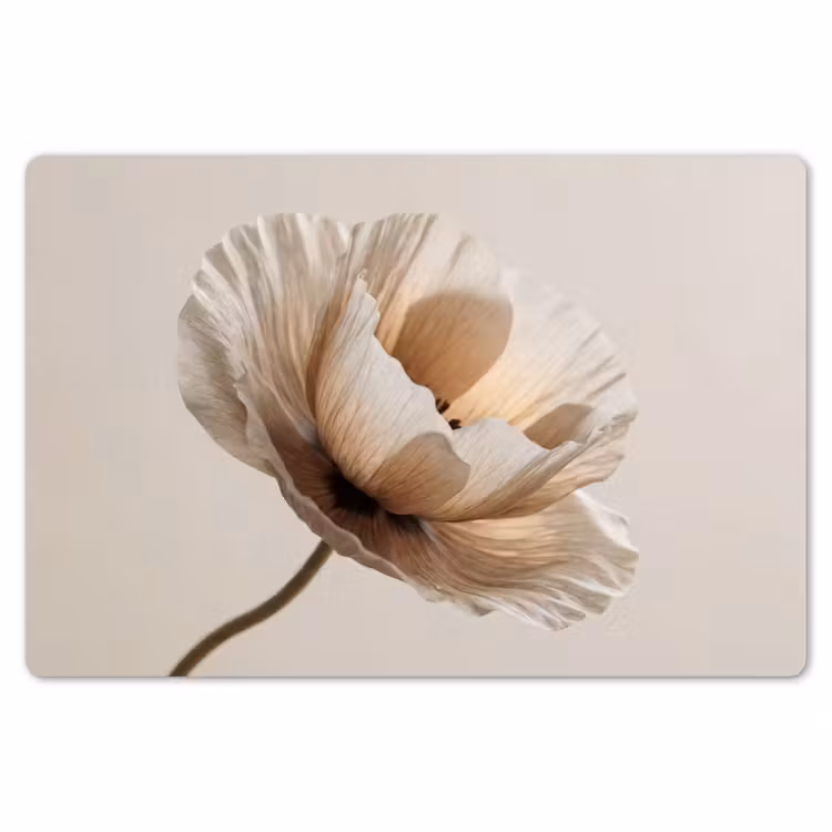 Placemat - 6 stuks - Bloem - Beige - Crème — 7