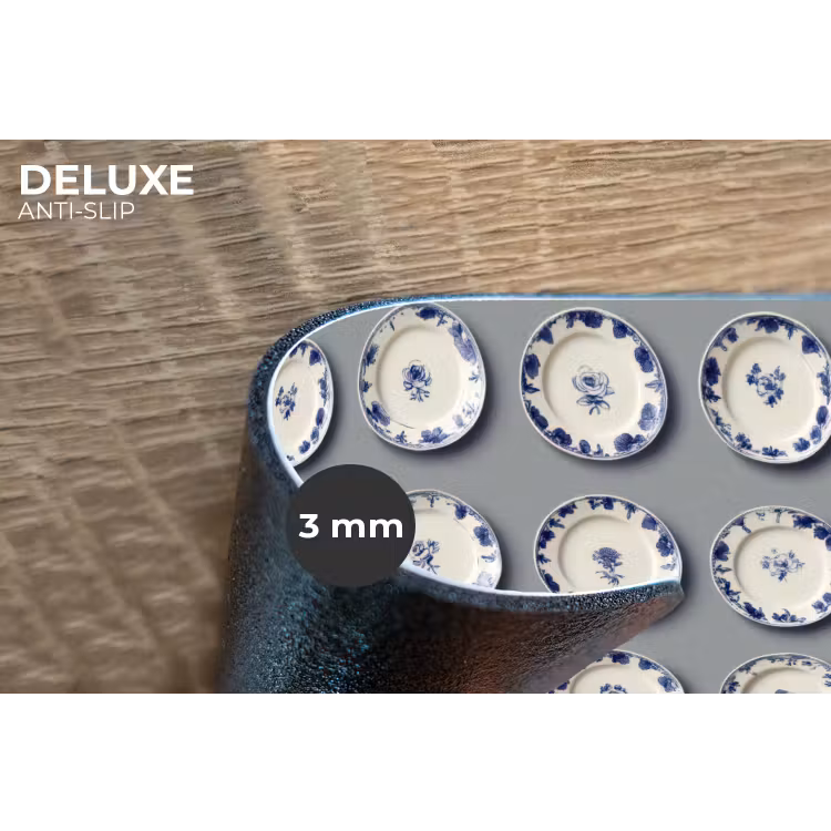 Placemat - 6 stuks - Borden - Bloemen - Blauw - Wit — 4
