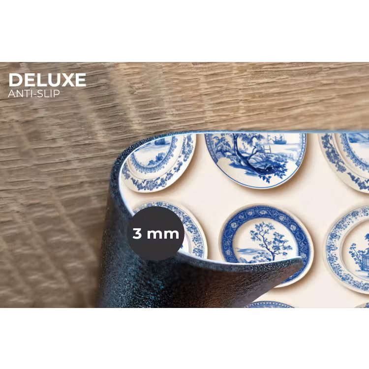 Placemat - 6 stuks - Borden - Bomen - Planten - Blauw — 4