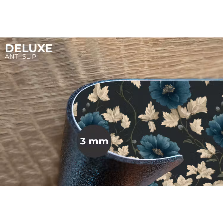 Placemat - 6 stuks - Botanisch - Bloemen - Blauw — 4