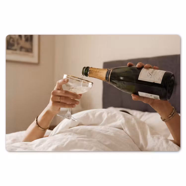 Placemat - 6 stuks - Champagne - Bed - Bubbels — 7