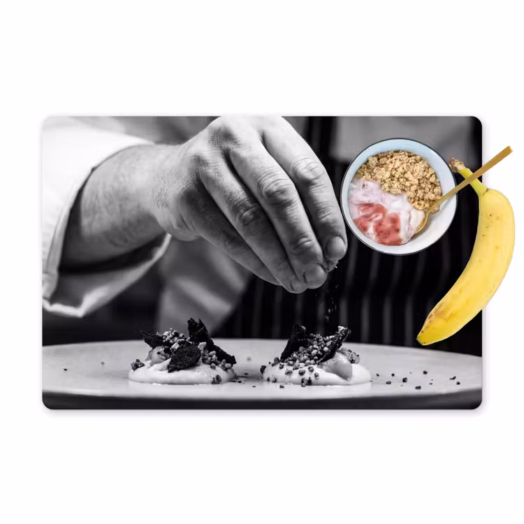 Placemat - 6 stuks - Chef - Garnering - Gerecht — 1