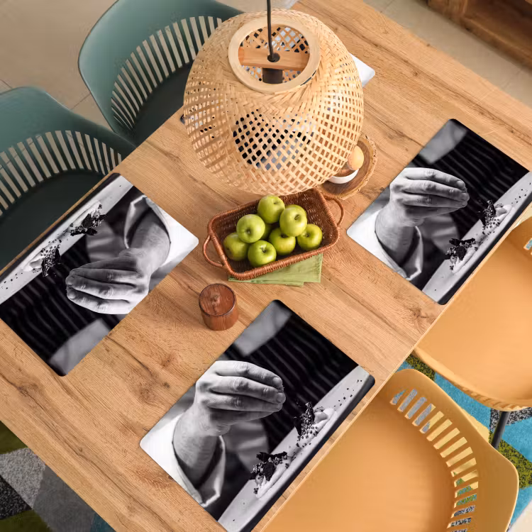 Placemat - 6 stuks - Chef - Garnering - Gerecht — 6