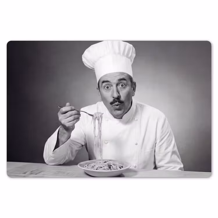 Placemat - 6 stuks - Chef - Spaghetti - Pasta — 7
