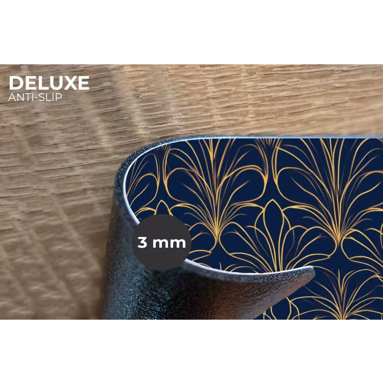 Placemat - 6 stuks - Deco - Waaier - Blauw — 4
