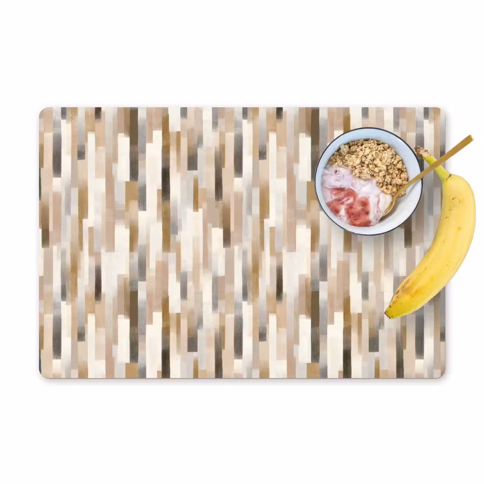 Placemat - 6 stuks - Abstract - Patroon - Kwaststreken — 1