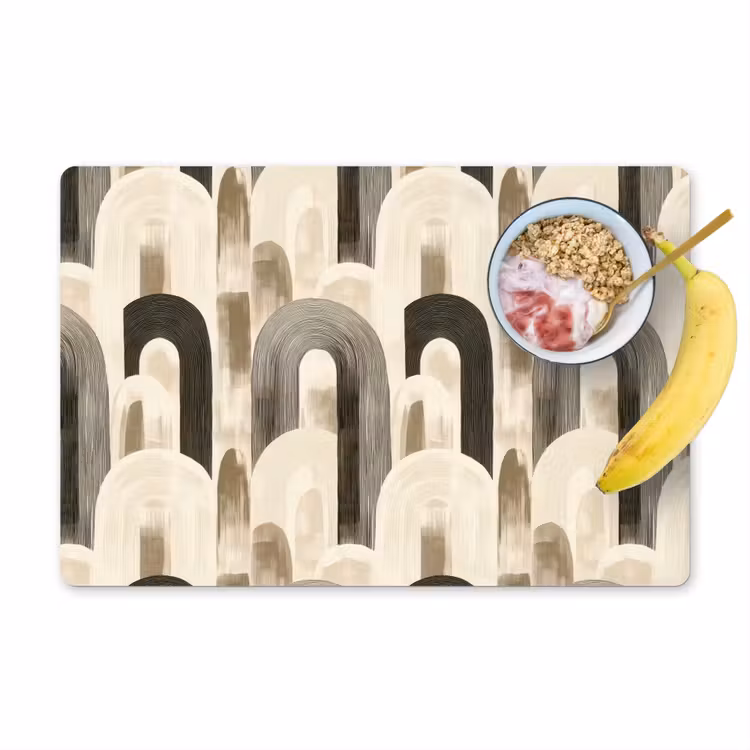 Placemat - 6 stuks - Abstract - Patroon - Bogen — 1