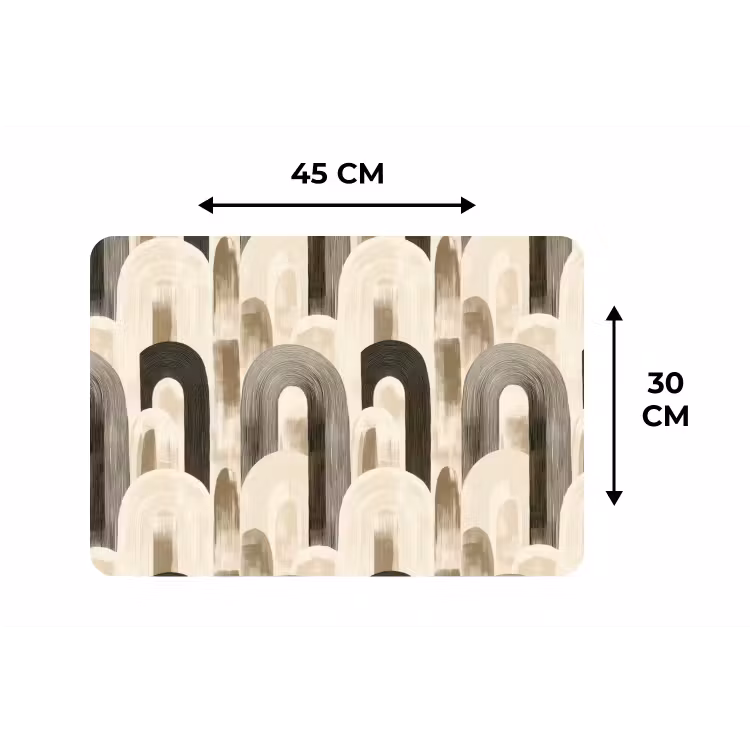 Placemat - 6 stuks - Abstract - Patroon - Bogen — 3