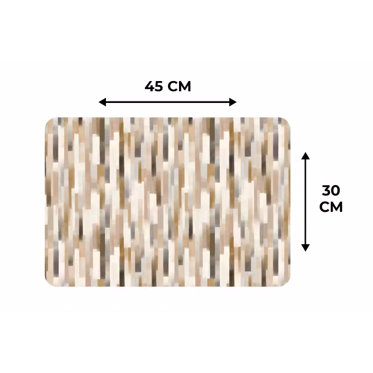 Placemat - 6 stuks - Abstract - Patroon - Kwaststreken — 3