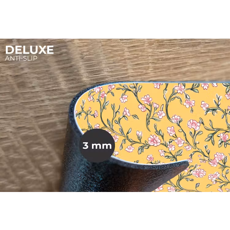 Placemat - 6 stuks - Bloemen - Motief - Geel — 4