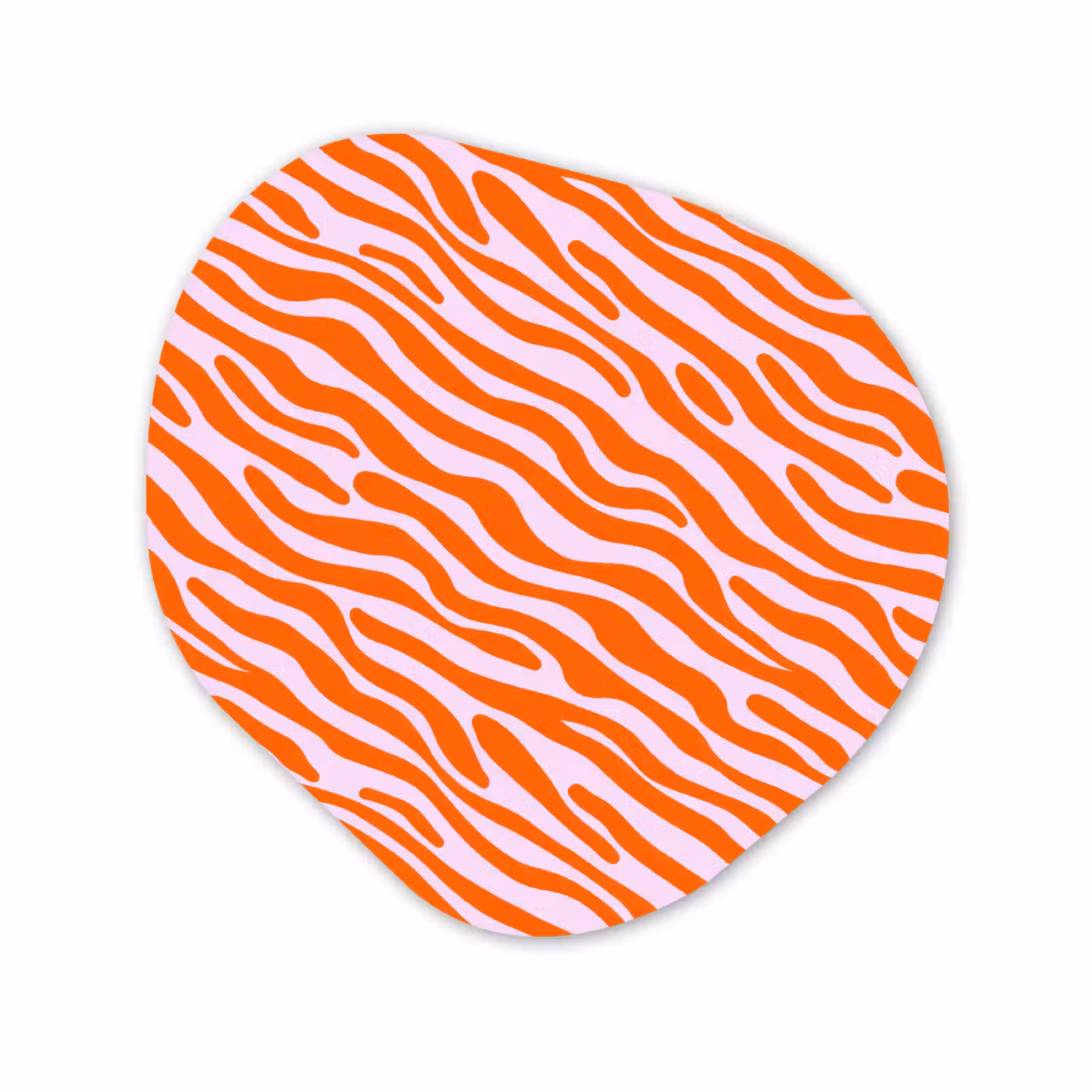 Organische vorm aluminium - Strepen - Dynamisch - Oranje — 1