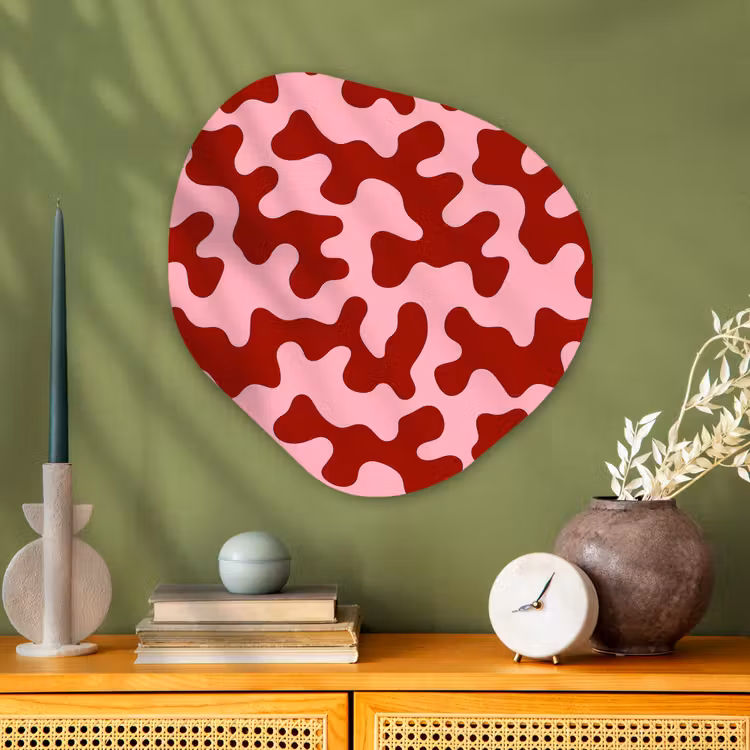Organische vorm aluminium - Modern - Abstract - Rood — 2