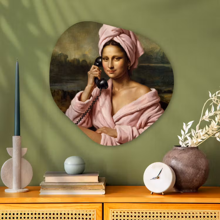 Organische vorm aluminium - Mona - Klassiek - Roze — 2