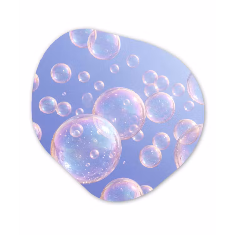 Organische vorm aluminium - Pastel - Bubbels - Dromerig — 1