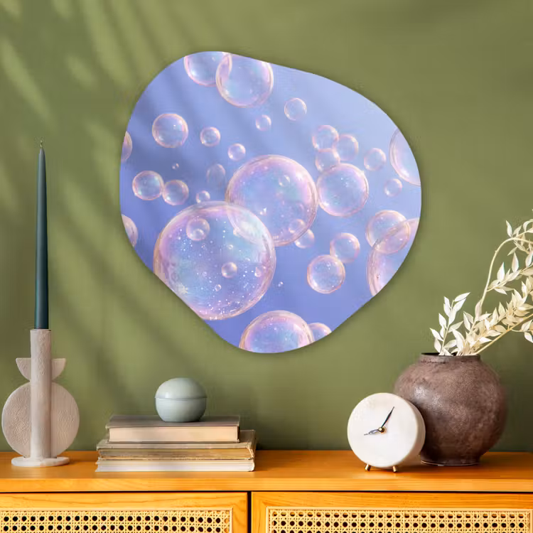 Organische vorm aluminium - Pastel - Bubbels - Dromerig — 2