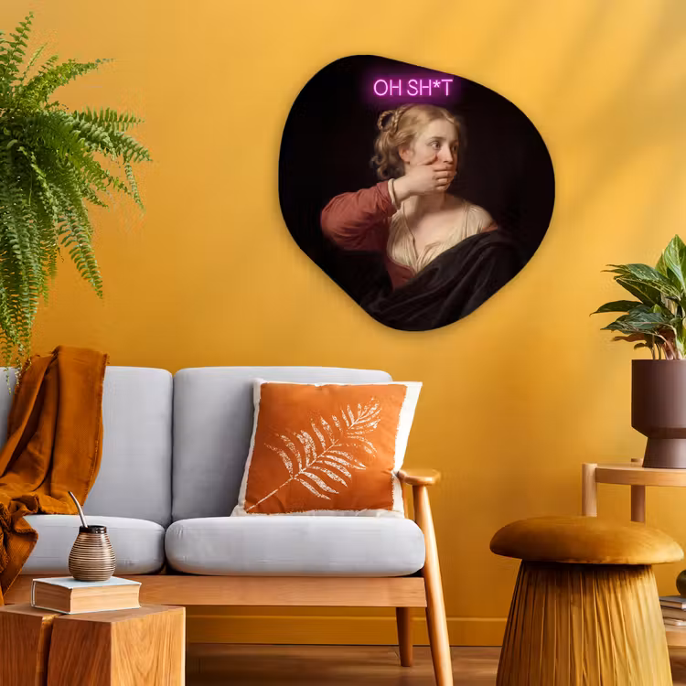 Organische vorm aluminium - Quote - Neon - vrouw — 3