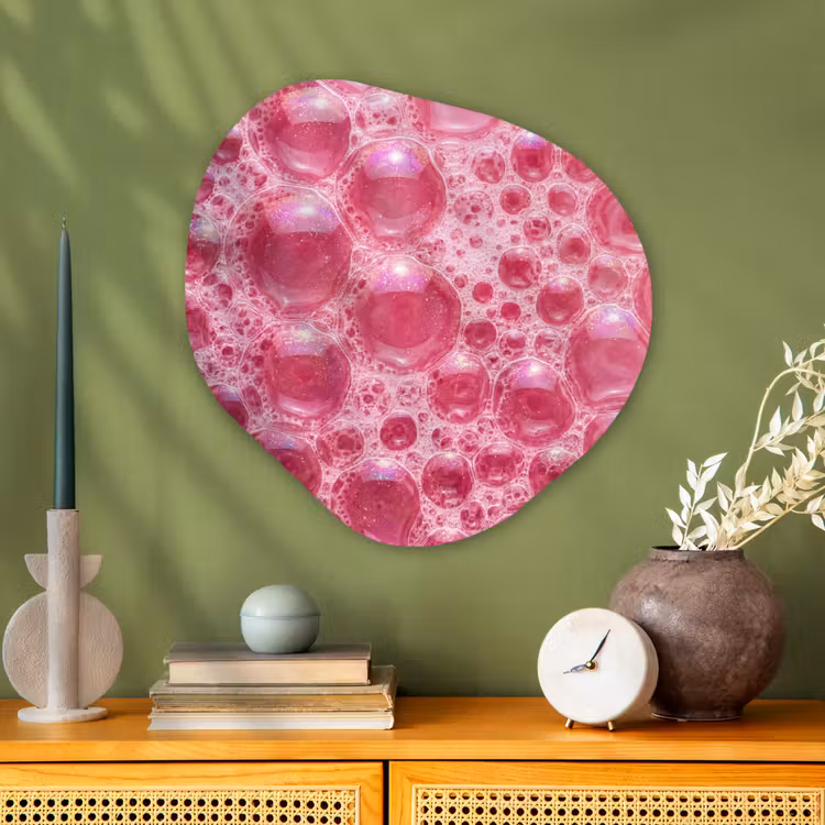 Organische vorm aluminium - Roze - Schuim - Bubbels — 2