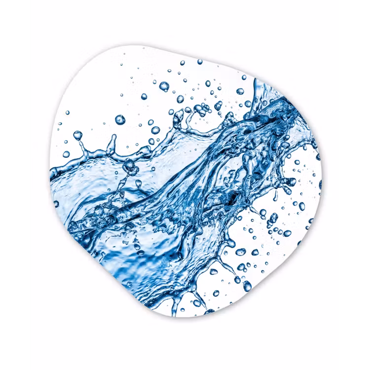Organische vorm aluminium - Spash - Water - Blauw — 1