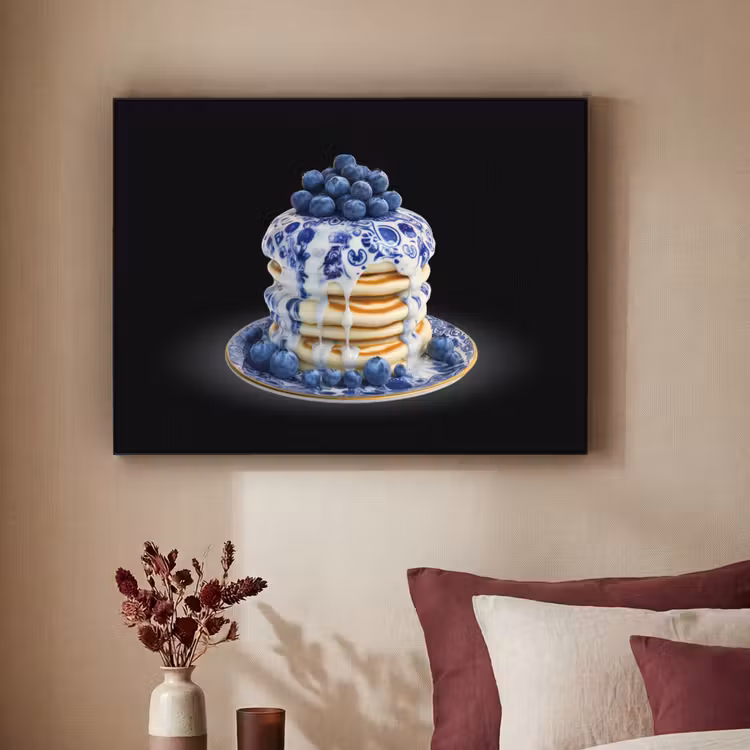 Art Frame - Pannenkoeken - Blauwe Bessen - Bord — 2