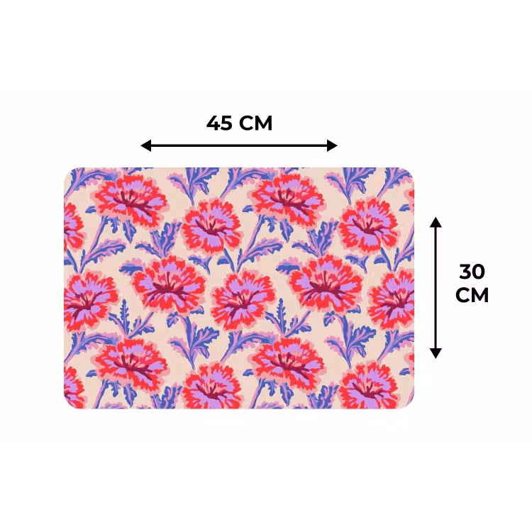 Placemat - 6 stuks - Bloemen - Patroon - Meerkleurig — 3