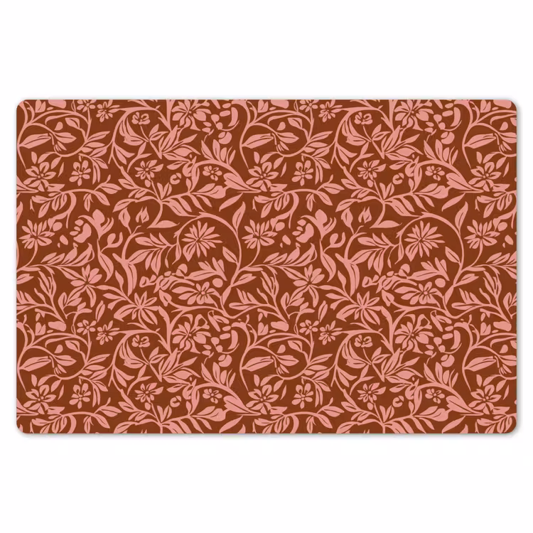 Placemat - 6 stuks - Bloemen - Print - Roze — 7