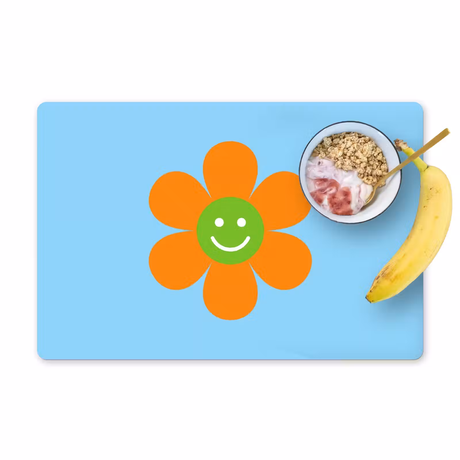 Placemat - 6 stuks - Bloem - Smiley - Kleurrijk — 1