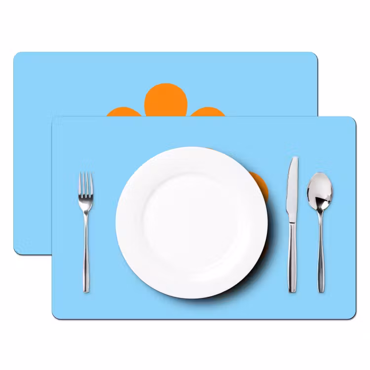 Placemat - 6 stuks - Bloem - Smiley - Kleurrijk — 2