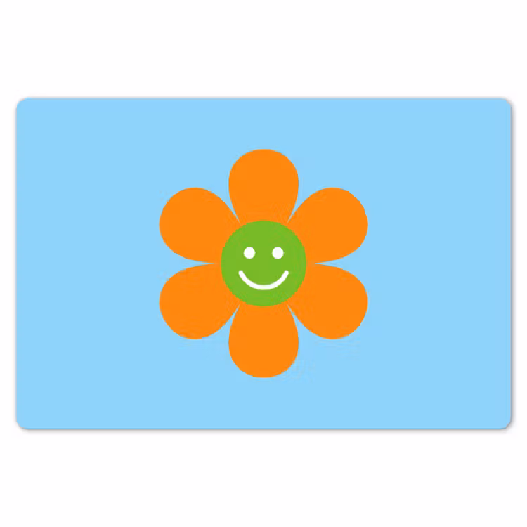 Placemat - 6 stuks - Bloem - Smiley - Kleurrijk — 7