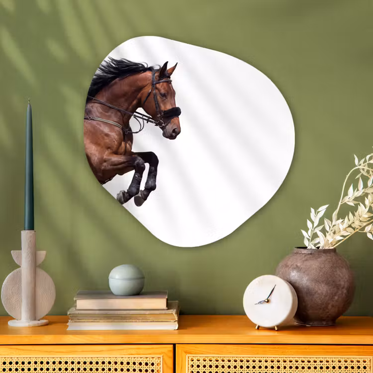 Organische vorm aluminium - Paard - Springen - Modern — 2