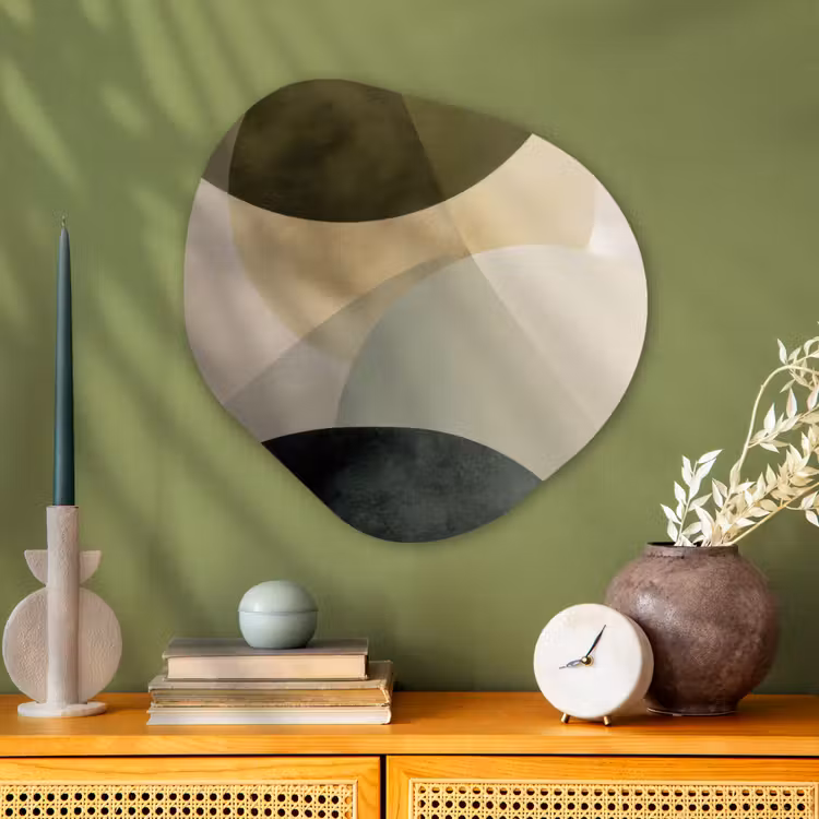 Organische vorm aluminium - Vlakken - Abstract - Beige - Cirkels — 2