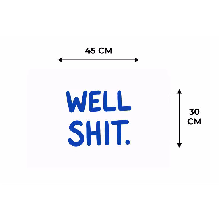 Placemat - 6 stuks - Blauw - Quote - Wit — 3