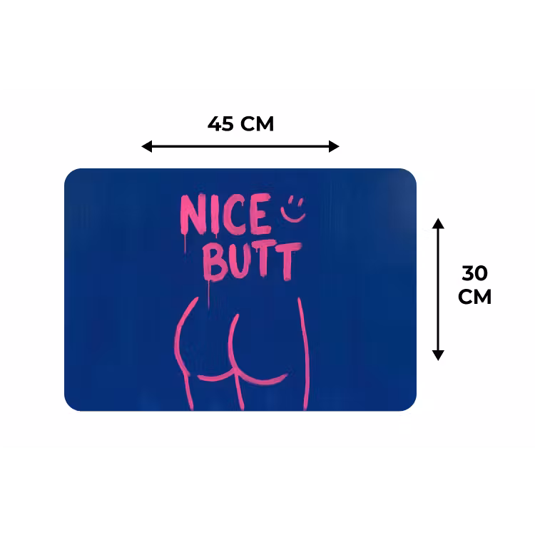 Placemat - 6 stuks - Brutaal - Grappig - Blauw — 3