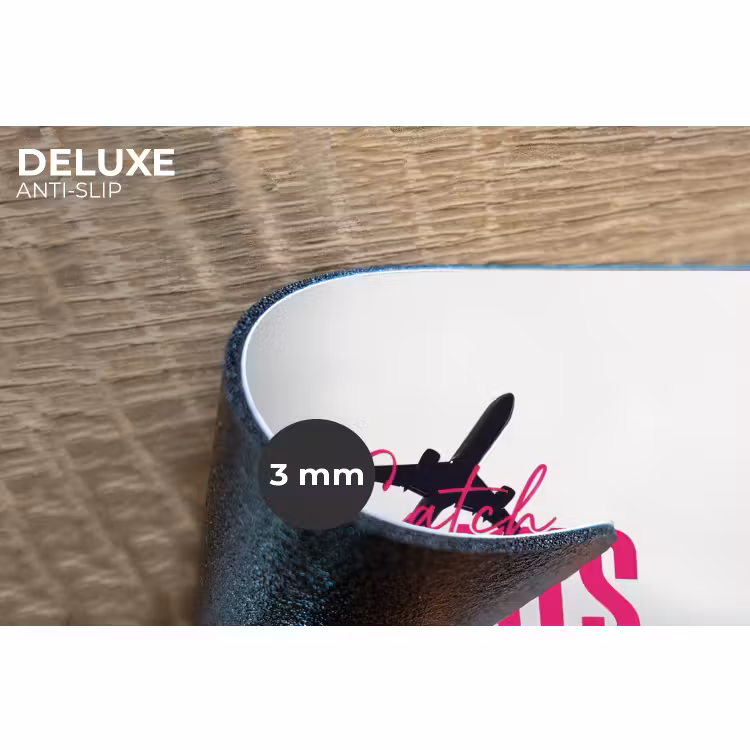 Placemat - 6 stuks - Catch flights not feelings - Vliegtuig - Roze — 4