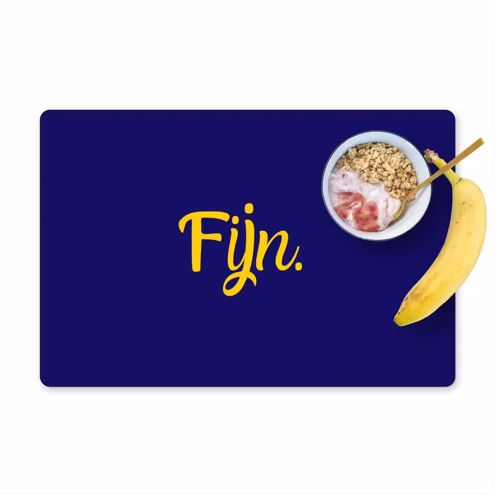 Placemat - 6 stuks - Blauw - Geel - Fijn — 1