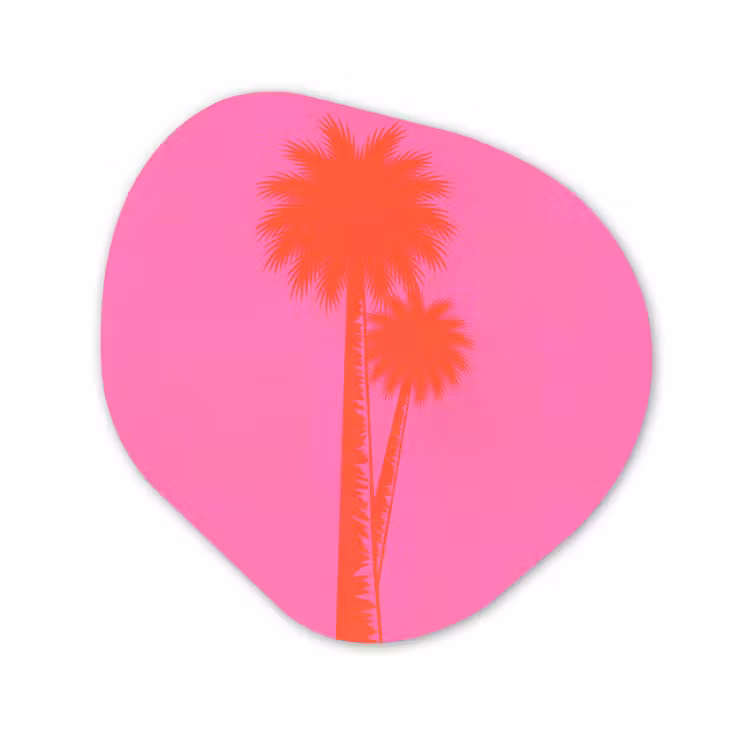 Organische vorm aluminium - Palmbomen - Modern - Roze — 1