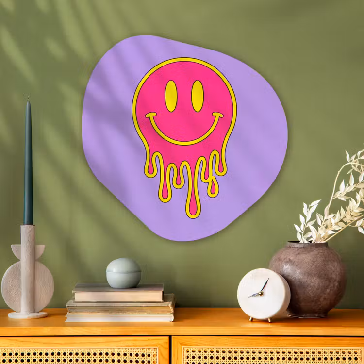 Organische vorm aluminium - Smiley - Drip - Neon — 2