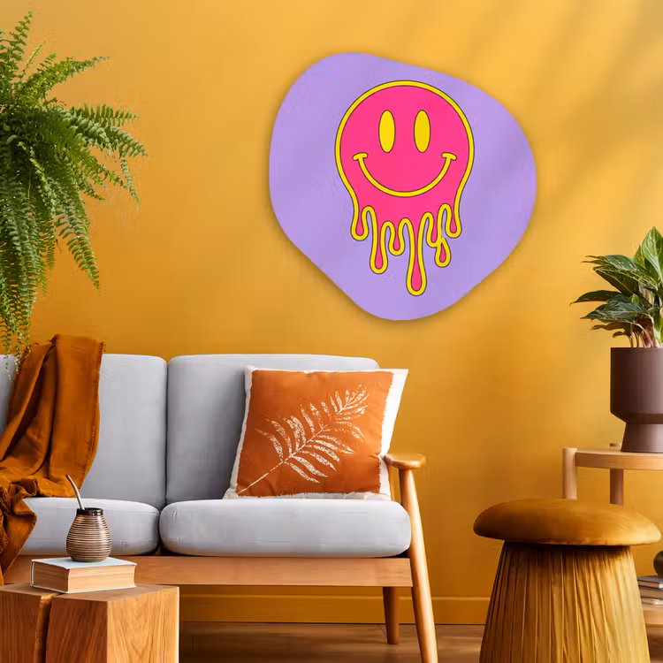 Organische vorm aluminium - Smiley - Drip - Neon — 3